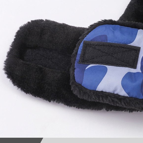 Kids Camo Blue Trapper Hats Winter Hats -40 Degree Resistance Waterproof - Picture 4 of 6